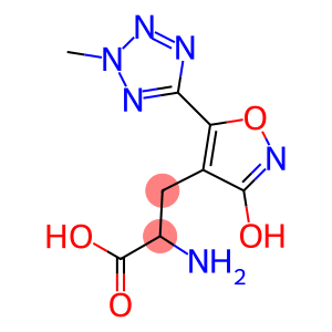 2-amino-3-(3-hydrox-5(2-methyl-2H-tetrazol-5-yl)isoxazol-4-yl)propionic acid