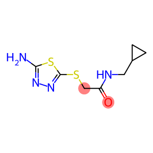 2-[(5-amino-1,3,4-thiadiazol-2-yl)sulfanyl]-N-(cyclopropylmethyl)acetamide