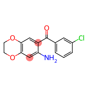 (7-AMINO-2,3-DIHYDRO-1,4-BENZODIOXIN-6-YL)(3-CHLOROPHENYL)METHANONE