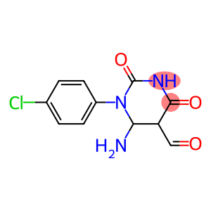 6-AMINO-1-(4-CHLOROPHENYL)-2,4-DIOXOTETRAHYDROPYRIMIDINE-5-CARBALDEHYDE