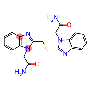 2-[2-(([1-(2-AMINO-2-OXOETHYL)-1H-BENZIMIDAZOL-2-YL]METHYL)THIO)-1H-BENZIMIDAZOL-1-YL]ACETAMIDE