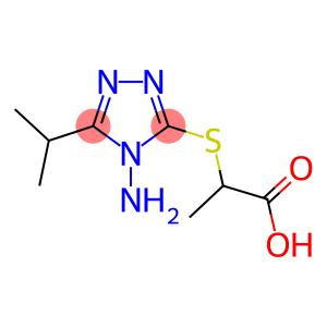 2-[(4-AMINO-5-ISOPROPYL-4H-1,2,4-TRIAZOL-3-YL)SULFANYL]PROPANOIC ACID