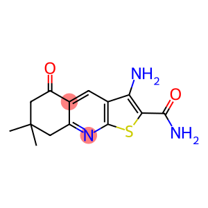 3-AMINO-7,7-DIMETHYL-5-OXO-5,6,7,8-TETRAHYDRO-THIENO[2,3-B]QUINOLINE-2-CARBOXYLIC ACID AMIDE