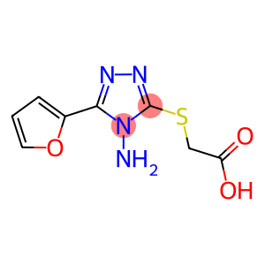 ([4-AMINO-5-(2-FURYL)-4H-1,2,4-TRIAZOL-3-YL]SULFANYL)ACETIC ACID