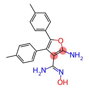 2-amino-N'-hydroxy-4,5-bis(4-methylphenyl)furan-3-carboximidamide