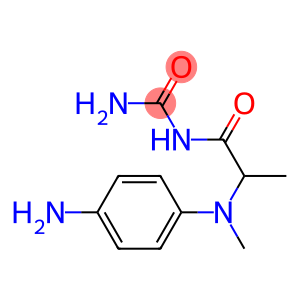 {2-[(4-aminophenyl)(methyl)amino]propanoyl}urea