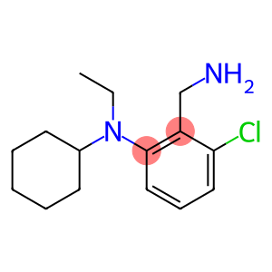 2-(aminomethyl)-3-chloro-N-cyclohexyl-N-ethylaniline