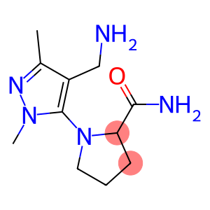 1-[4-(aminomethyl)-1,3-dimethyl-1H-pyrazol-5-yl]pyrrolidine-2-carboxamide