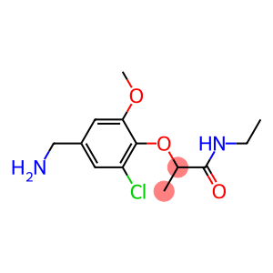 2-[4-(aminomethyl)-2-chloro-6-methoxyphenoxy]-N-ethylpropanamide