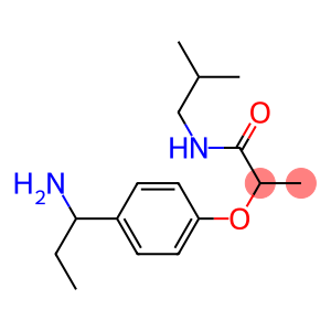 2-[4-(1-aminopropyl)phenoxy]-N-(2-methylpropyl)propanamide