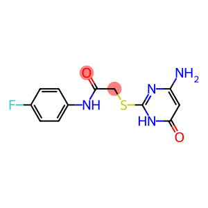 2-[(4-amino-6-oxo-1,6-dihydropyrimidin-2-yl)sulfanyl]-N-(4-fluorophenyl)acetamide