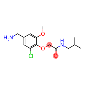 2-[4-(aminomethyl)-2-chloro-6-methoxyphenoxy]-N-(2-methylpropyl)acetamide