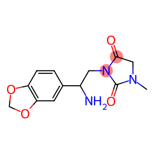 3-[2-amino-2-(2H-1,3-benzodioxol-5-yl)ethyl]-1-methylimidazolidine-2,4-dione