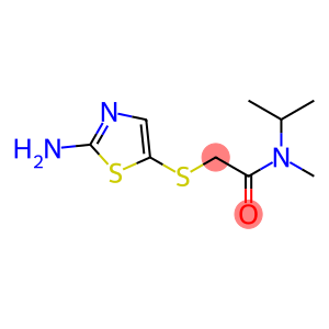 2-[(2-amino-1,3-thiazol-5-yl)sulfanyl]-N-methyl-N-(propan-2-yl)acetamide