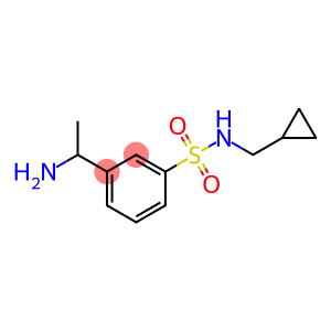 3-(1-aminoethyl)-N-(cyclopropylmethyl)benzene-1-sulfonamide