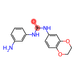 1-(3-aminophenyl)-3-2,3-dihydro-1,4-benzodioxin-6-ylurea