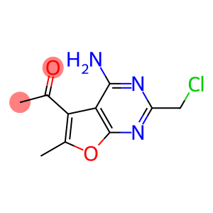 1-[4-amino-2-(chloromethyl)-6-methylfuro[2,3-d]pyrimidin-5-yl]ethan-1-one