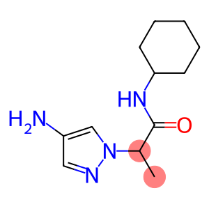 2-(4-amino-1H-pyrazol-1-yl)-N-cyclohexylpropanamide