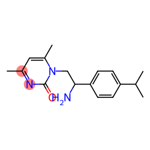 1-{2-amino-2-[4-(propan-2-yl)phenyl]ethyl}-4,6-dimethyl-1,2-dihydropyrimidin-2-one