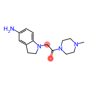 2-(5-amino-2,3-dihydro-1H-indol-1-yl)-1-(4-methylpiperazin-1-yl)ethan-1-one