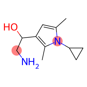 2-amino-1-(1-cyclopropyl-2,5-dimethyl-1H-pyrrol-3-yl)ethanol