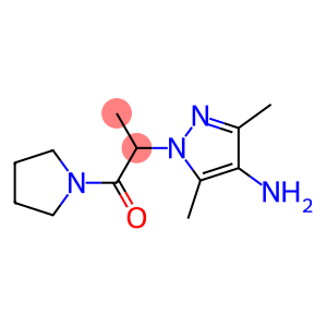 2-(4-amino-3,5-dimethyl-1H-pyrazol-1-yl)-1-(pyrrolidin-1-yl)propan-1-one