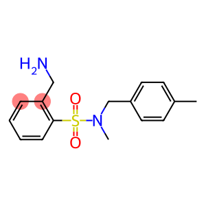 2-(aminomethyl)-N-methyl-N-[(4-methylphenyl)methyl]benzene-1-sulfonamide