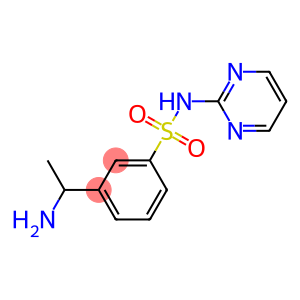 3-(1-aminoethyl)-N-(pyrimidin-2-yl)benzene-1-sulfonamide