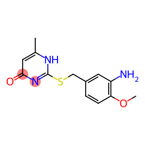 2-{[(3-amino-4-methoxyphenyl)methyl]sulfanyl}-6-methyl-1,4-dihydropyrimidin-4-one