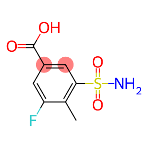 3-(aminosulfonyl)-5-fluoro-4-methylbenzoic acid