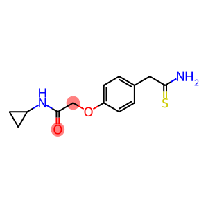 2-[4-(2-amino-2-thioxoethyl)phenoxy]-N-cyclopropylacetamide