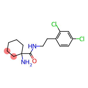 1-amino-N-[2-(2,4-dichlorophenyl)ethyl]cyclohexane-1-carboxamide