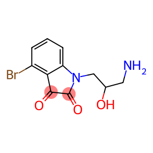 1-(3-amino-2-hydroxypropyl)-4-bromo-2,3-dihydro-1H-indole-2,3-dione