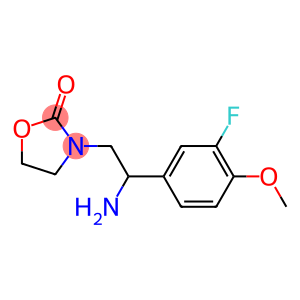 3-[2-amino-2-(3-fluoro-4-methoxyphenyl)ethyl]-1,3-oxazolidin-2-one