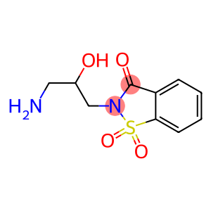 2-(3-amino-2-hydroxypropyl)-1,2-benzisothiazol-3(2H)-one 1,1-dioxide