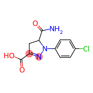 5-(aminocarbonyl)-1-(4-chlorophenyl)-4,5-dihydro-1H-pyrazole-3-carboxylic acid