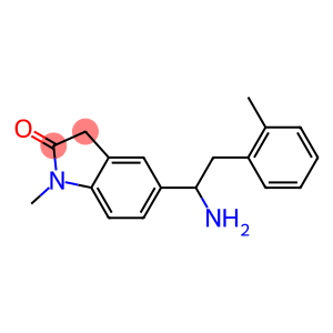 5-[1-amino-2-(2-methylphenyl)ethyl]-1-methyl-2,3-dihydro-1H-indol-2-one