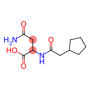 4-amino-2-[(cyclopentylacetyl)amino]-4-oxobutanoic acid