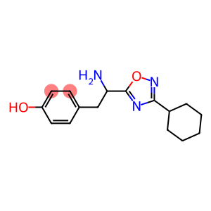 4-[2-amino-2-(3-cyclohexyl-1,2,4-oxadiazol-5-yl)ethyl]phenol