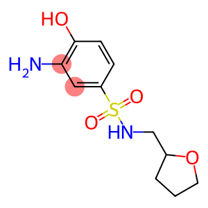 3-amino-4-hydroxy-N-(oxolan-2-ylmethyl)benzene-1-sulfonamide