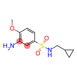 3-amino-N-(cyclopropylmethyl)-4-methoxybenzene-1-sulfonamide