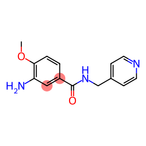 3-amino-4-methoxy-N-(pyridin-4-ylmethyl)benzamide