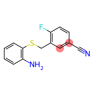 3-{[(2-aminophenyl)thio]methyl}-4-fluorobenzonitrile