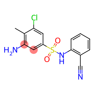 3-amino-5-chloro-N-(2-cyanophenyl)-4-methylbenzene-1-sulfonamide