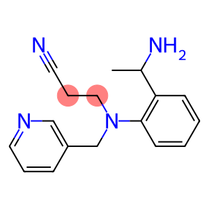 3-{[2-(1-aminoethyl)phenyl](pyridin-3-ylmethyl)amino}propanenitrile