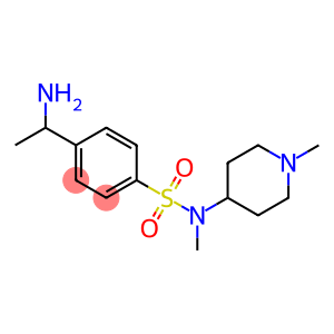 4-(1-aminoethyl)-N-methyl-N-(1-methylpiperidin-4-yl)benzene-1-sulfonamide