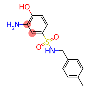 3-amino-4-hydroxy-N-[(4-methylphenyl)methyl]benzene-1-sulfonamide