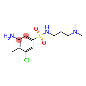 3-amino-5-chloro-N-[3-(dimethylamino)propyl]-4-methylbenzene-1-sulfonamide