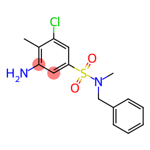 3-amino-N-benzyl-5-chloro-N,4-dimethylbenzene-1-sulfonamide