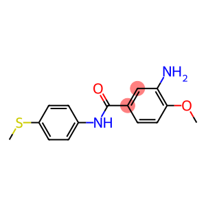 3-amino-4-methoxy-N-[4-(methylsulfanyl)phenyl]benzamide